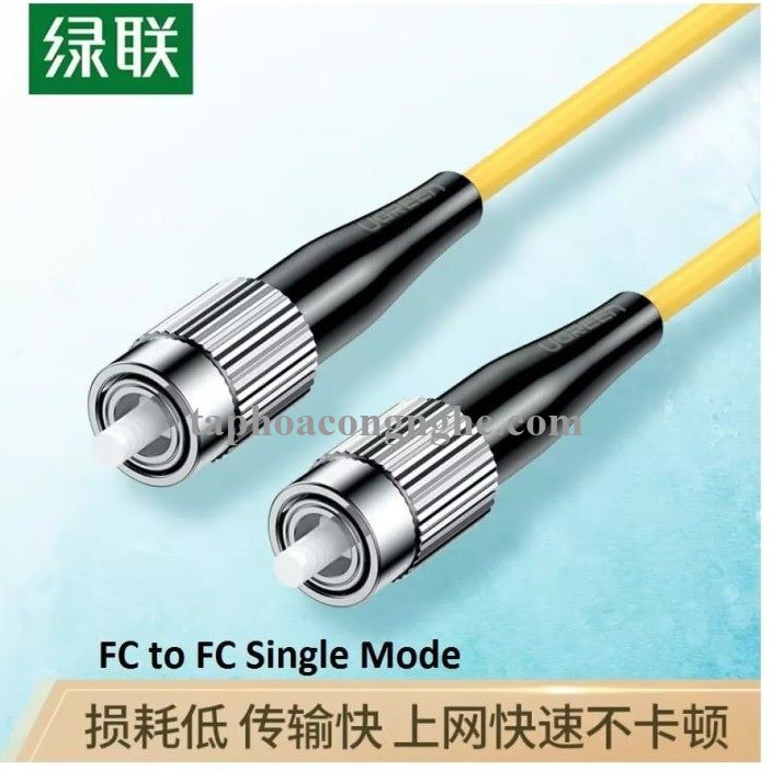 Ugreen 70662 3M chuẩn FC-FC Single Mode cáp nhảy quang màu vàng NW129 30070662